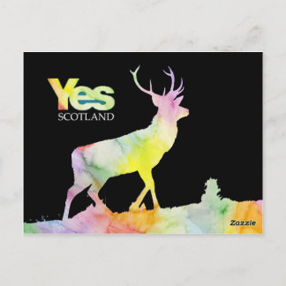 POSTCARD "YES SCOTLAND POSTKARTE