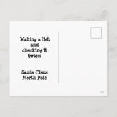 Postcard - Zählen Sie bis Weihnachten (Rückseite)