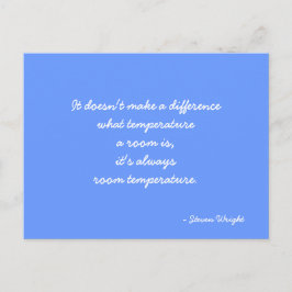 Postcard zitieren von Steven Wright Postkarte