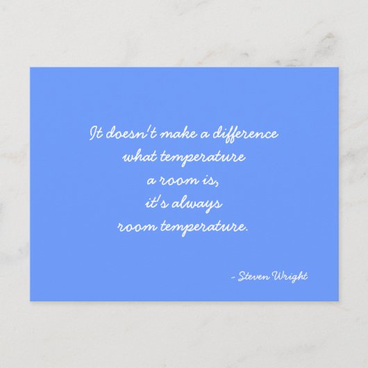 Postcard zitieren von Steven Wright Postkarte (Vorderseite)