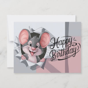Postcards Happy Birthday Maus 04 Postkarte