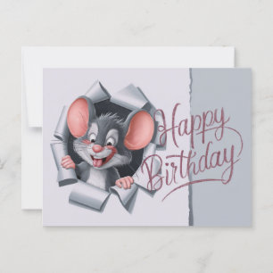 Postcards Happy Birthday Maus 09 Postkarte