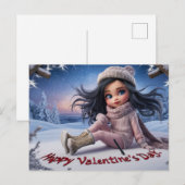 Postcards happy valentine's day 03 postkarte (Vorne/Hinten)