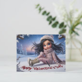 Postcards happy valentine's day 03 postkarte (Stehend Vorderseite)