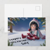 Postcards happy valentine's day 05 postkarte (Vorne/Hinten)