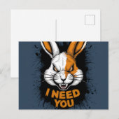 Postcards I Need You 04 Postkarte (Vorne/Hinten)