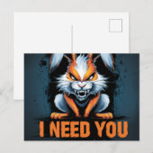 Postcards I Need You 05 Postkarte (Vorne/Hinten)