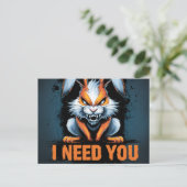 Postcards I Need You 05 Postkarte (Stehend Vorderseite)