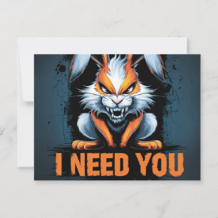 Postcards I Need You 05 Postkarte