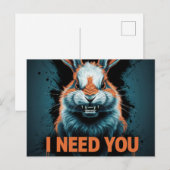 Postcards I Need You Postkarte (Vorne/Hinten)