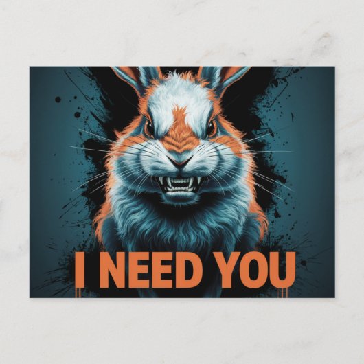 Postcards I Need You Postkarte (Vorderseite)