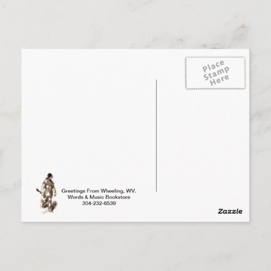 Postcards postcard Wheeling, West Virginia Postkarte (Rückseite)