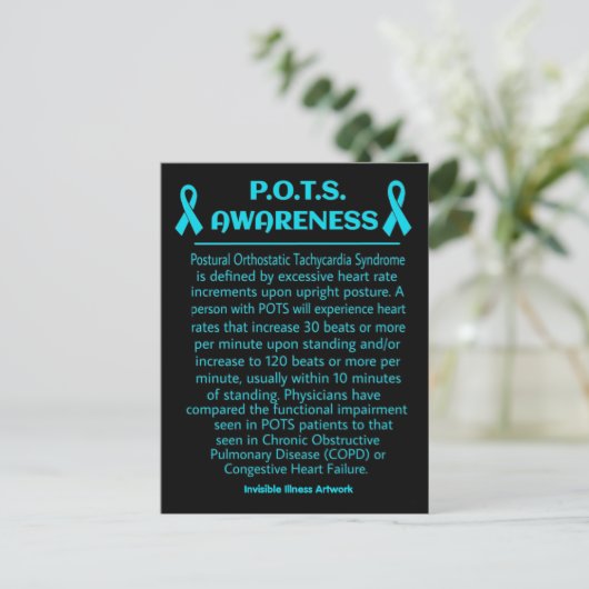 POSTCARDS.. POTS - Info Postkarte (Stehend Vorderseite)
