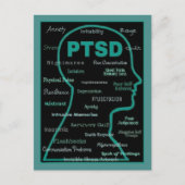 POSTCARDS - PTSD - Symptome Postkarte (Vorderseite)