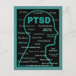 POSTCARDS - PTSD - Symptome Postkarte