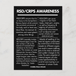 POSTCARDS.. RSD/CRPS - Info Postkarte