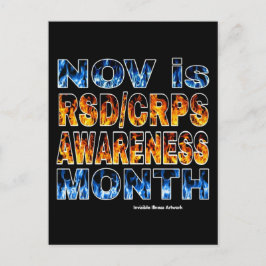 POSTCARDS.. RSD/CRPS - Orange & Blue Postkarte