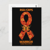 POSTCARDS.. RSD/CRPS - Orange Rose Postkarte (Vorne/Hinten)