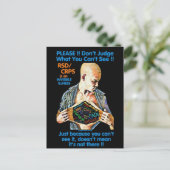 POSTCARDS... RSD/CRPS - Urteilen Sie nicht Postkarte (Stehend Vorderseite)