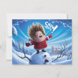Postcards Snow Day 04 Postkarte