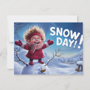 Postcards Snow Day 05 Postkarte