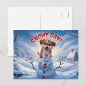 Postcards Snow Day 08 Postkarte (Vorne/Hinten)