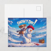 Postcards Snow Day 09 Postkarte (Vorne/Hinten)