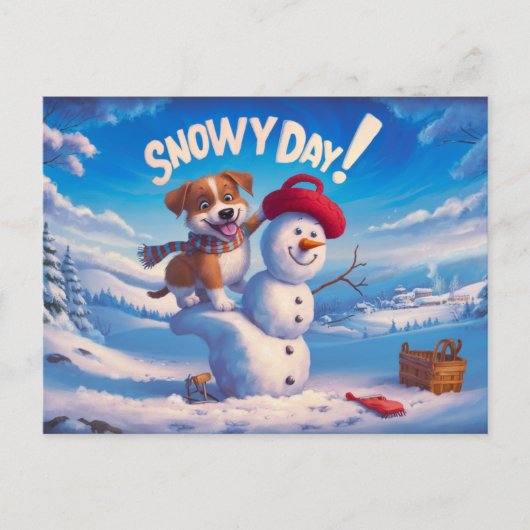 Postcards Snow Day 09 Postkarte (Vorderseite)
