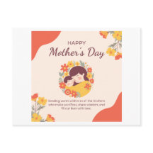 PostcardSweet Greenery Mother's Day Foto Card für