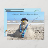 Postcross - Florida Snowman Weihnachten Postkarte (Vorne/Hinten)
