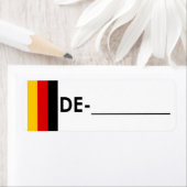 Postcross-ID-Label Deutschland "Flag Style" (Insitu)