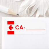 Postcross-ID-Label Kanada "Flag Style" (Insitu)