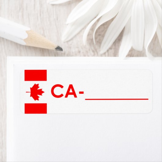 Postcross-ID-Label Kanada "Flag Style" (Insitu)