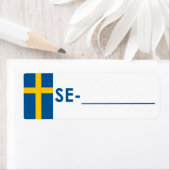 Postcross-ID Label Schweden "Flag Style" (Insitu)