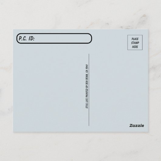 Postcross - Stillleben von Ben Benn gemalt Postkarte (Rückseite)