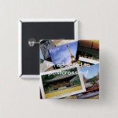 Postcrossing Fan badge Button (Vorne & Hinten)