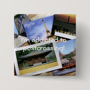 Postcrossing Fan badge Button