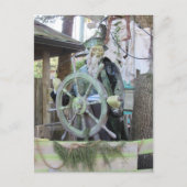 Postcrossing - Ghost Pirate Halloween Postcard Feiertagspostkarte (Vorderseite)