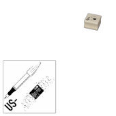 Postcrossing ID stamp for US postcards Gummistempel (Stempel)