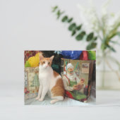 Postcrossing - Kagan die Katze - Weihnachten  (Stehend Vorderseite)