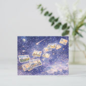 Postcrossing Kosmische Reise Postkarte (Stehend Vorderseite)
