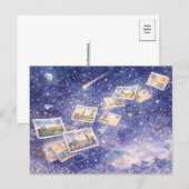 Postcrossing Kosmische Reise Postkarte (Vorne/Hinten)