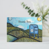 Postdienst Art Dankeskarte (Stehend Vorderseite)