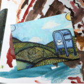 Postdienst Art Postkarte