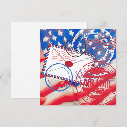 Postdienst Feiertagskarte (Vorne/Hinten)