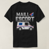 Postdienst Mailman US Postman Worker  T-Shirt (Design vorne)