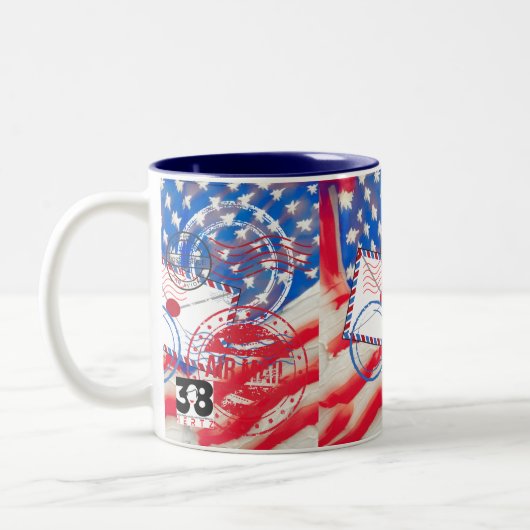 Postdienst Zweifarbige Tasse (Links)