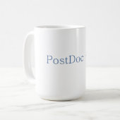 PostDoc nähert sich Unendlichkeit - Kaffee-Tasse Kaffeetasse (Vorderseite Links)