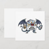 Posteingang-Monster E-Mail-Überlastung Lustige Gra Einladung (Vorne/Hinten)