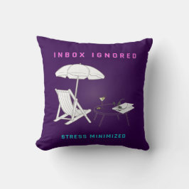 Posteingang vernachlässigt, Stress minimiert Kissen